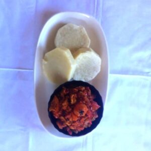 Jayo Gemüse Eiersauce mit Yamswurzeln