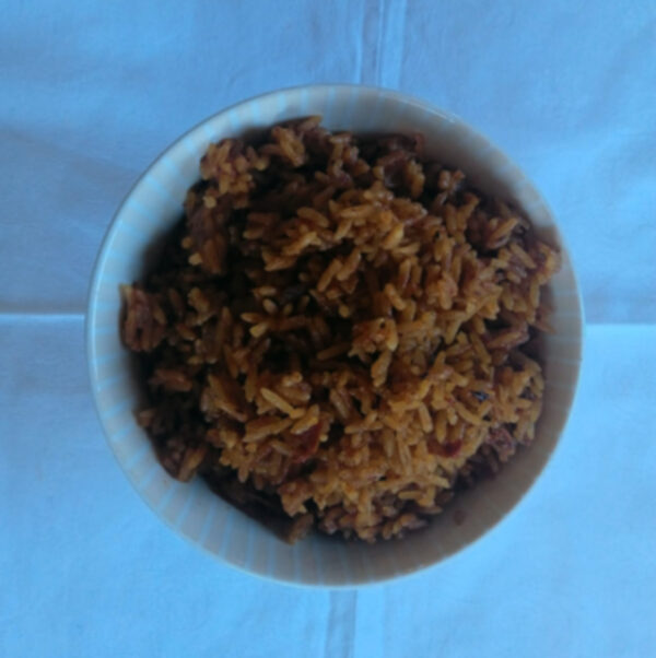 Jollofreis, vegan