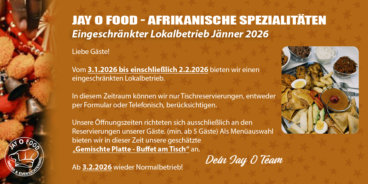 Eingeschränkter Lokalbetrieb bis 2.2.2026