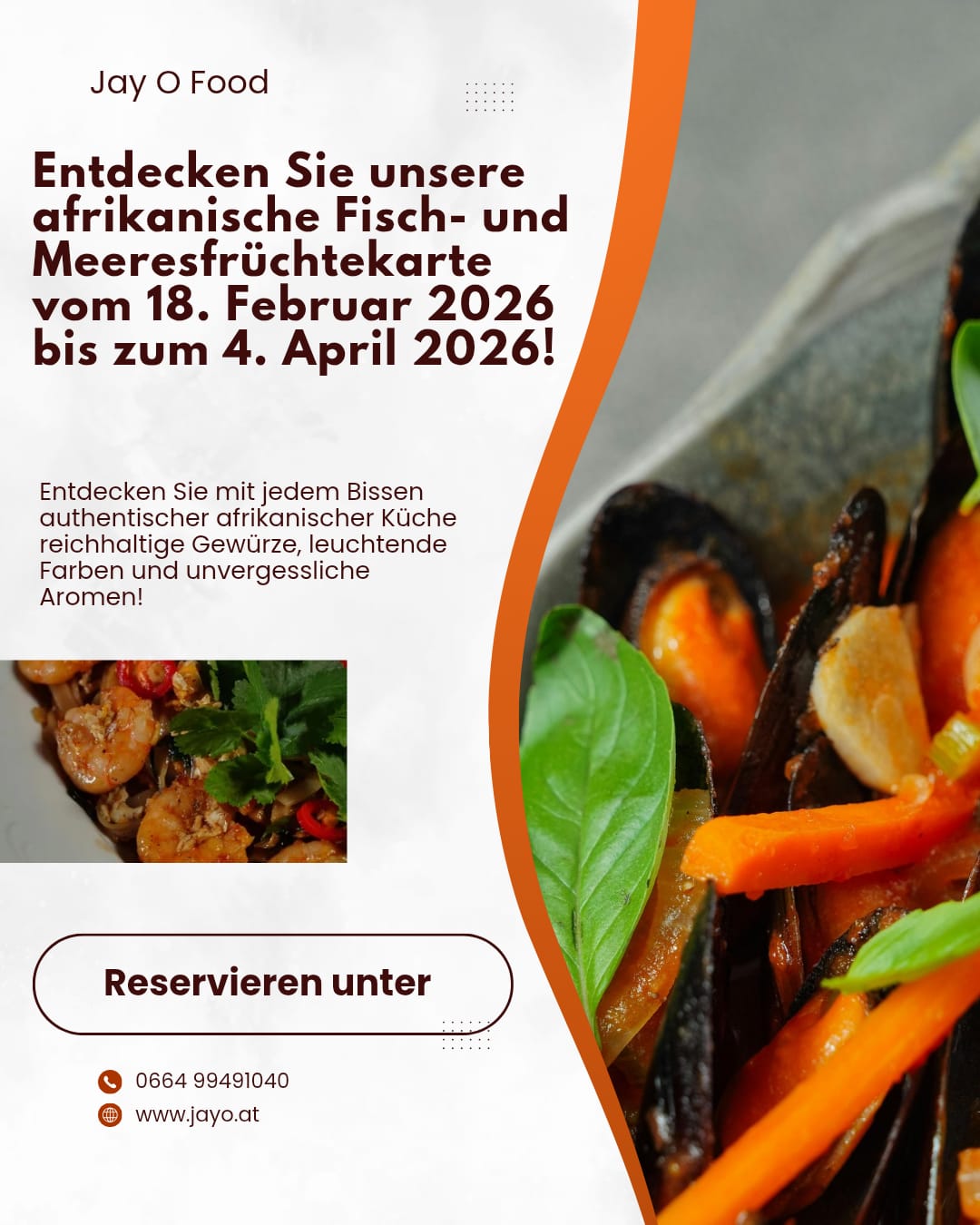 Meeresrüchtekarte vom 18. Februar bis 4. april 2026